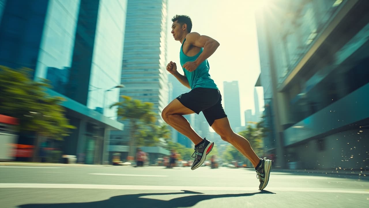 361°飞燃5.0跑鞋 - 专业竞速跑鞋,泡沫青蓝配色